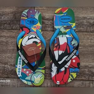 NWT Havaianas Disney Flip Flops Mens Size 9/10 UNISEX